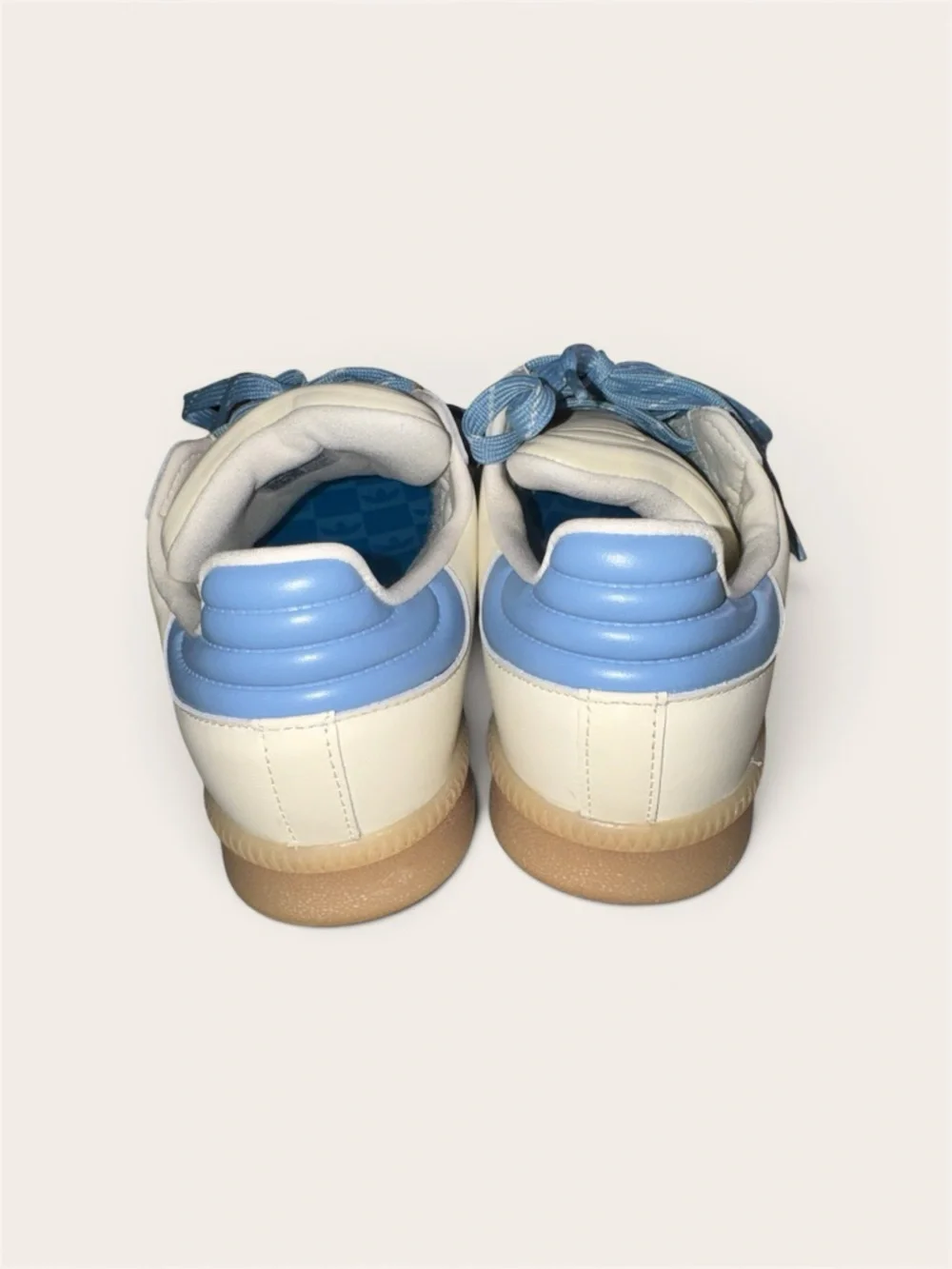 Adidas Cream & Light Blue Samba XLG 7M/8W